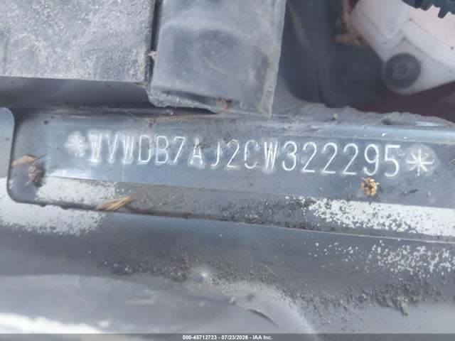 45712723 :رقم المزاد ، WVWDB7AJ2CW322295 vin ، 2012 Volkswagen Golf 2.5l 4-door مزاد بيع