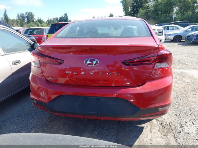 45712745 :رقم المزاد ، 5NPD74LF5KH493880 vin ، 2019 Hyundai Elantra Se مزاد بيع