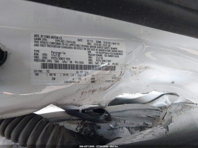 2013 Ford C-max Hybrid Se მანქანა იყიდება აუქციონზე, vin: 1FADP5AU1DL548465, აუქციონის ნომერი: 45712855
