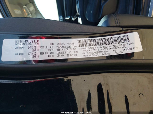 Dodge Durango Sxt Rwd 2019 1C4RDHAG4KC549966 Image 9