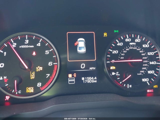 45713009 :رقم المزاد ، JF1VBAH63R9819999 vin ، 2024 Subaru Wrx Premium مزاد بيع