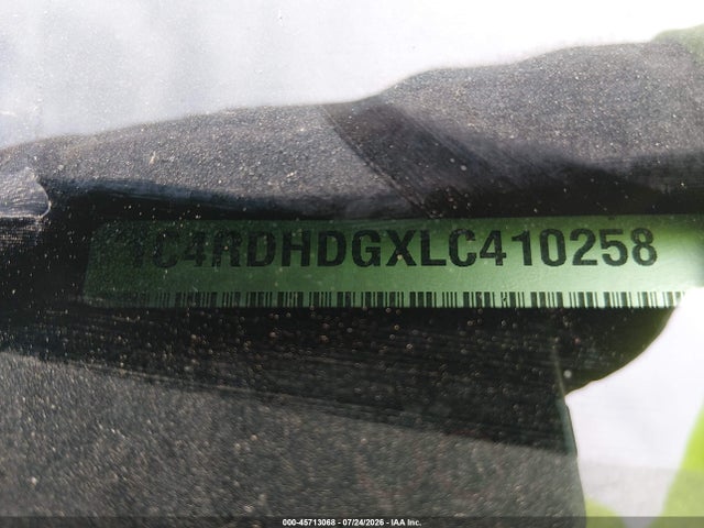 Auction sale of the 2020 Dodge Durango Gt Plus Rwd, vin: 1C4RDHDGXLC410258, lot number: 45713068