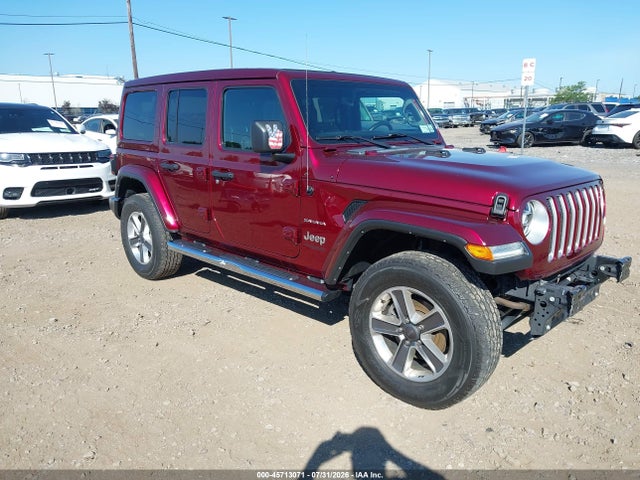 Продаж на аукціоні авто 2021 Jeep Wrangler Unlimited Sahara 4x4, vin: 1C4HJXEG6MW840673, номер лоту: 45713071