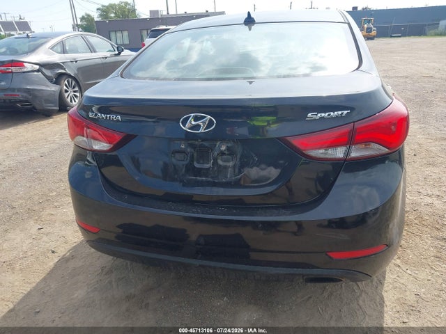 2015 Hyundai Elantra Sport მანქანა იყიდება აუქციონზე, vin: KMHDH4AH2FU233204, აუქციონის ნომერი: 45713106