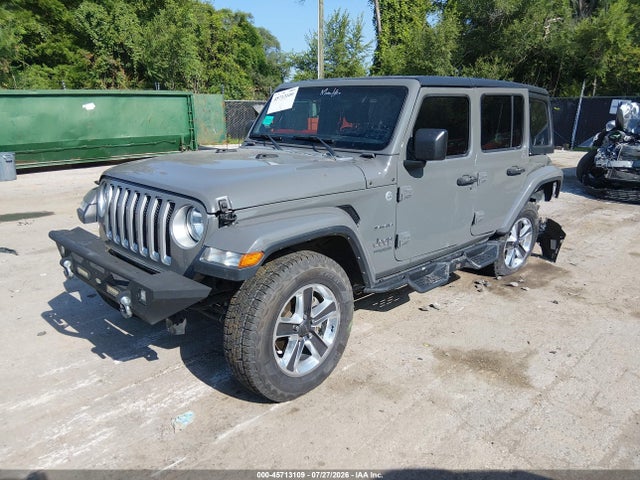 45713109 :رقم المزاد ، 1C4HJXEN0MW525494 vin ، 2021 Jeep Wrangler Unlimited Sahara 4x4 مزاد بيع