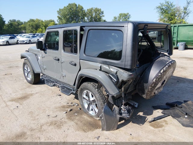 45713109 :رقم المزاد ، 1C4HJXEN0MW525494 vin ، 2021 Jeep Wrangler Unlimited Sahara 4x4 مزاد بيع