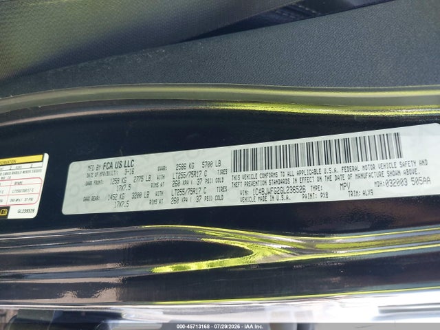 Aukcja sprzedaży 2016 Jeep Wrangler Unlimited Rubicon, vin: 1C4BJWFG2GL236526, numer aukcji: 45713168
