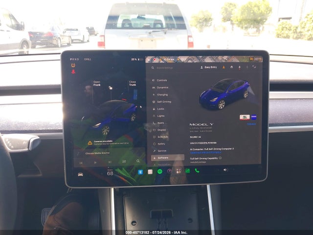 45713182 :رقم المزاد ، 5YJYGDEE5LF015156 vin ، 2020 Tesla Model Y Long Range Dual Motor All-wheel Drive مزاد بيع