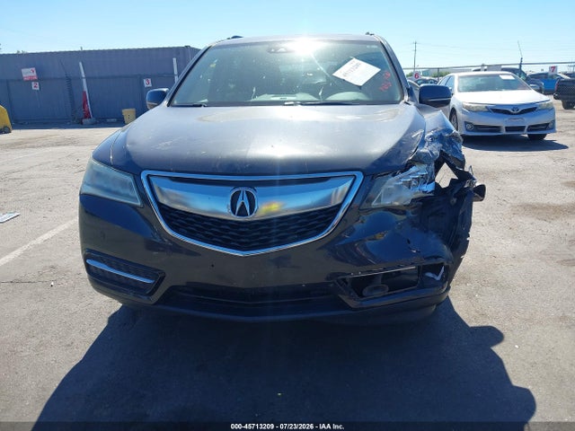 45713209 :رقم المزاد ، 5FRYD3H98GB011527 vin ، 2016 Acura Mdx Advance   Entertainment Packages/advance Package مزاد بيع