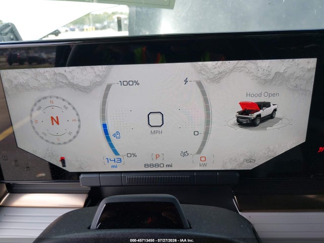2025 Gmc Hummer Ev Pickup E4wd 2x მანქანა იყიდება აუქციონზე, vin: 1GT10BDD8SU100582, აუქციონის ნომერი: 45713450