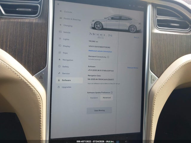 Продаж на аукціоні авто 2013 Tesla Model S, vin: 5YJSA1CN8DFP26392, номер лоту: 45713522
