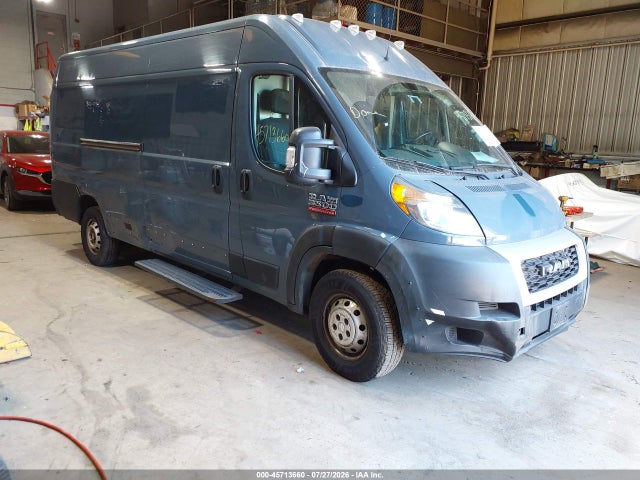 45713660 :رقم المزاد ، 3C6URVJG3KE553324 vin ، 2019 Ram Promaster 3500 Cargo Van High Roof 159 Wb Ext مزاد بيع