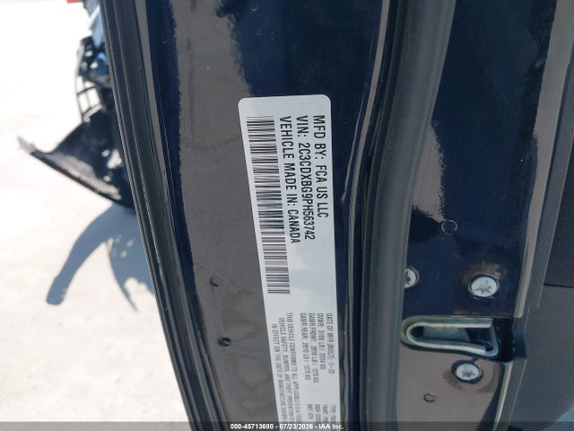 45713680 :رقم المزاد ، 2C3CDXBG9PH563742 vin ، 2023 Dodge Charger Sxt مزاد بيع