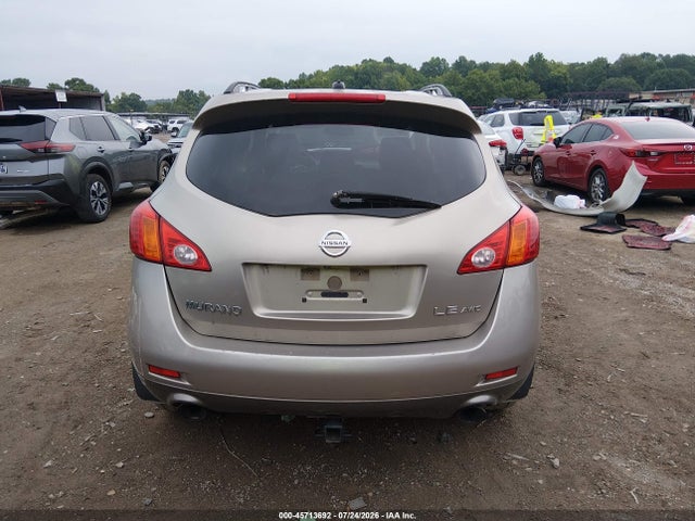 Продаж на аукціоні авто 2009 Nissan Murano Le, vin: JN8AZ18WX9W158529, номер лоту: 45713692