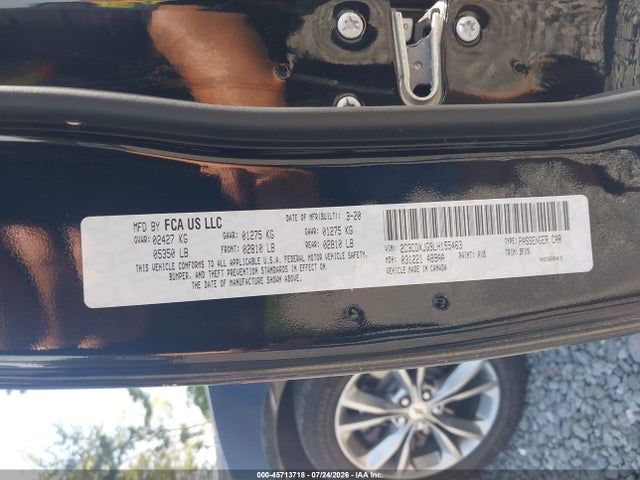 45713718 :رقم المزاد ، 2C3CDXJG9LH155463 vin ، 2020 Dodge Charger Sxt Awd مزاد بيع