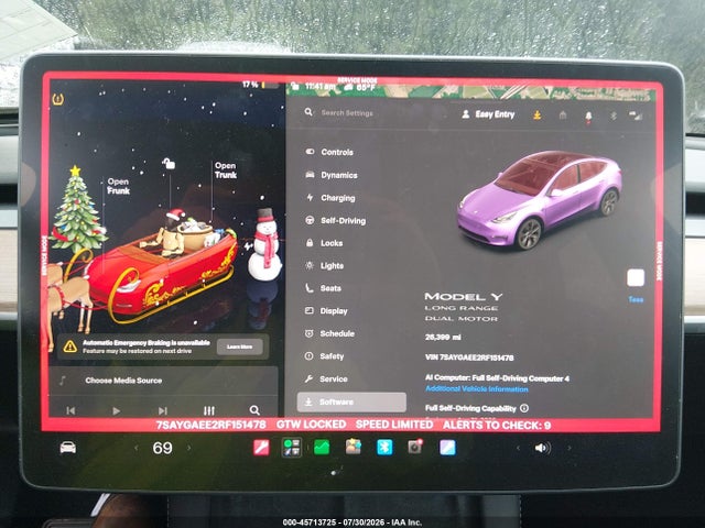 Aukcja sprzedaży 2024 Tesla Model Y Long Range Dual Motor All-wheel Drive, vin: 7SAYGAEE2RF151478, numer aukcji: 45713725