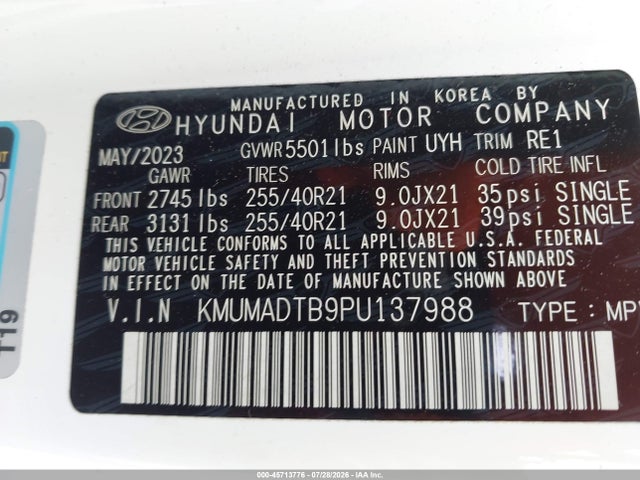 Продажа на аукционе авто 2023 Genesis Gv70 2.5t Awd, vin: KMUMADTB9PU137988, номер лота: 45713776