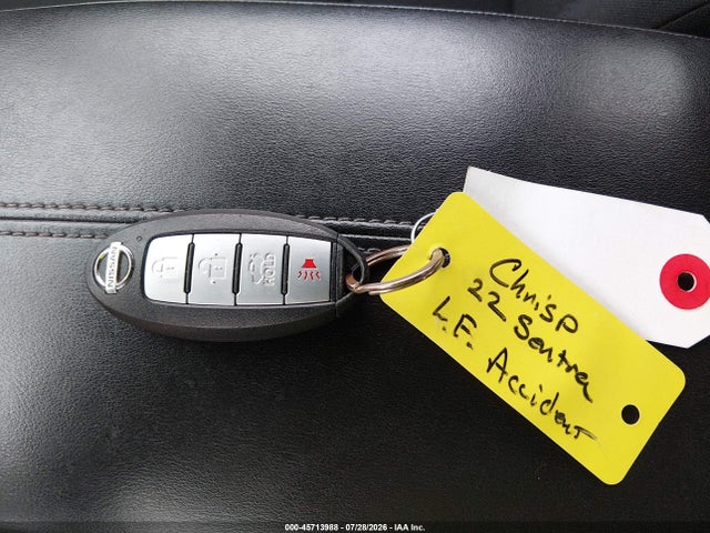 2022 Nissan Sentra S Xtronic Cvt მანქანა იყიდება აუქციონზე, vin: 3N1AB8BV4NY309301, აუქციონის ნომერი: 45713988