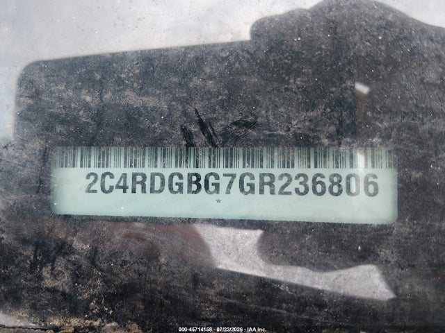 45714158 :رقم المزاد ، 2C4RDGBG7GR236806 vin ، 2016 Dodge Grand Caravan Se Plus مزاد بيع