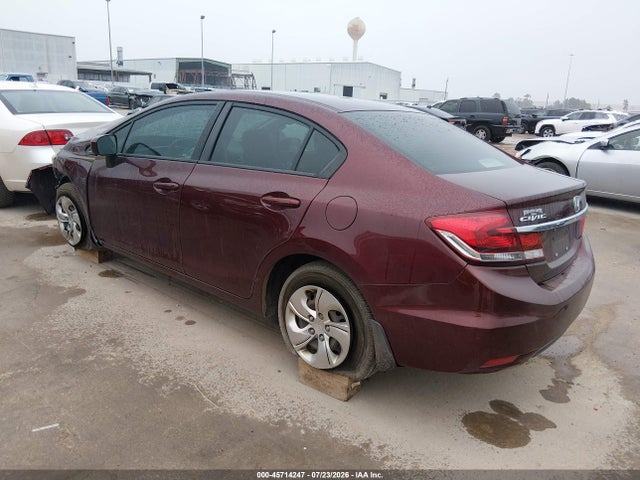 Aukcja sprzedaży 2014 Honda Civic Lx, vin: 19XFB2F56EE035496, numer aukcji: 45714247