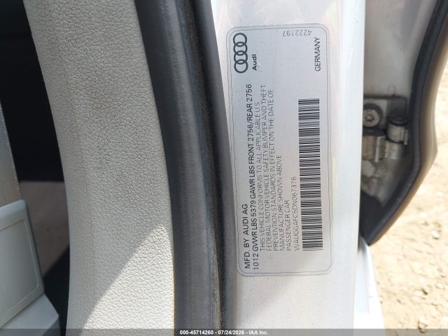 Aukcja sprzedaży 2013 Audi A6 3.0t Premium, vin: WAUGGAFC5DN067376, numer aukcji: 45714260