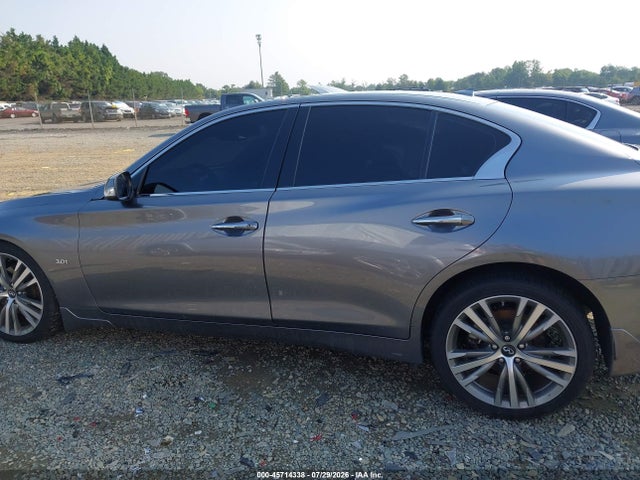 2018 Infiniti Q50 3.0t Sport მანქანა იყიდება აუქციონზე, vin: JN1EV7AP7JM364053, აუქციონის ნომერი: 45714338