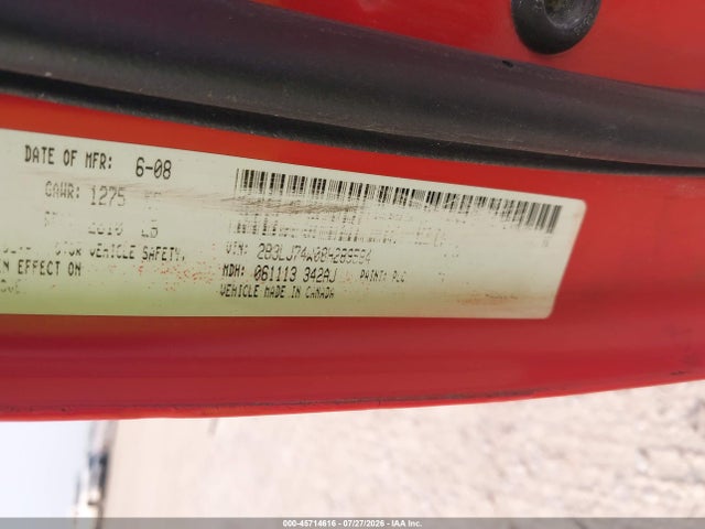 Aukcja sprzedaży 2008 Dodge Challenger Srt8, vin: 2B3LJ74W08H289584, numer aukcji: 45714616