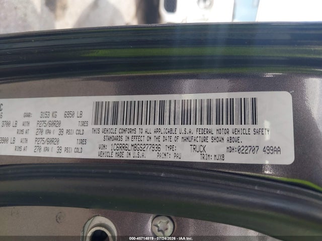 2016 Ram 1500 Slt მანქანა იყიდება აუქციონზე, vin: 1C6RR6LM8GS277936, აუქციონის ნომერი: 45714819
