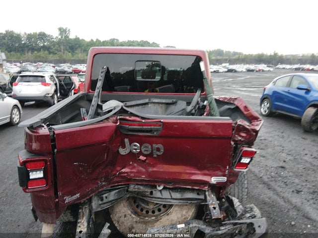 45714928 :رقم المزاد ، 1C6HJTFG4NL106888 vin ، 2022 Jeep Gladiator Overland 4x4 مزاد بيع