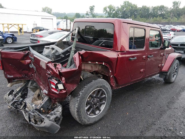 45714928 :رقم المزاد ، 1C6HJTFG4NL106888 vin ، 2022 Jeep Gladiator Overland 4x4 مزاد بيع