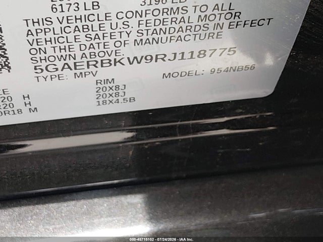 Aukcja sprzedaży 2024 Buick Enclave Essence Fwd, vin: 5GAERBKW9RJ118775, numer aukcji: 45715102