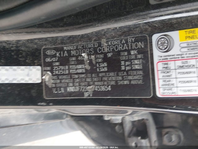 Aukcja sprzedaży 2008 Kia Sportage Ex V6, vin: KNDJF723087453654, numer aukcji: 45715184