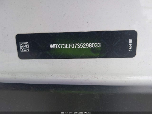 45715213 :رقم المزاد ، WBX73EF07S5298033 vin ، 2025 Bmw X1 Xdrive28i مزاد بيع
