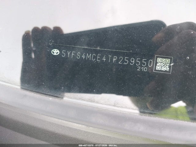 45715370 :رقم المزاد ، 5YFS4MCE4TP259550 vin ، 2026 Toyota Corolla Se مزاد بيع