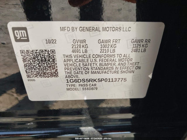 Cadillac CT5 LUXURY 2023 1G6DS5RK5P0113775 Image 9