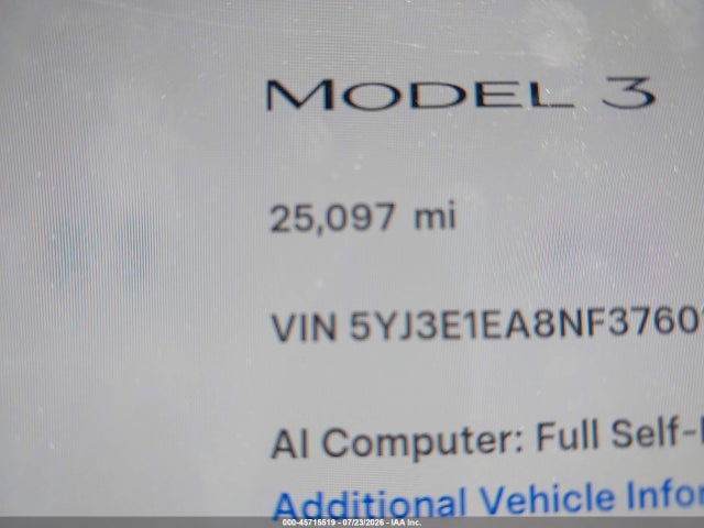 Tesla Model 3 Rear-wheel Drive 2022 5YJ3E1EA8NF376010 Image 16