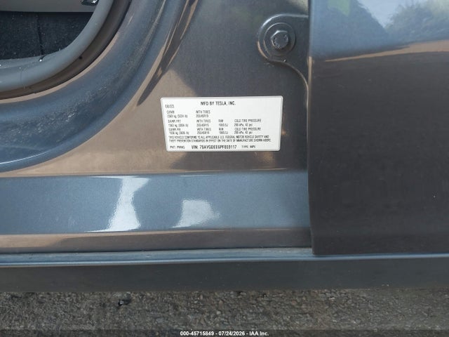 Aukcja sprzedaży 2023 Tesla Model Y, vin: 7SAYGDEE6PF859117, numer aukcji: 45715849
