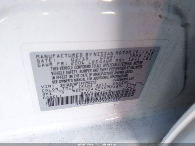 Nissan SENTRA S 2015 3N1AB7AP1FY264218 Image 9