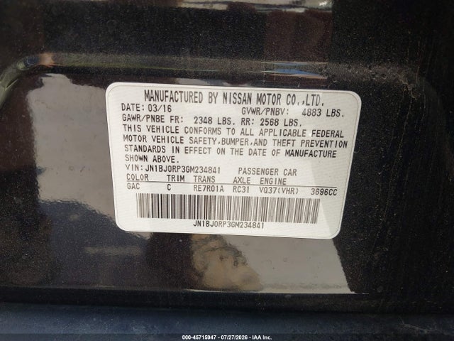 Infiniti QX50 2016 JN1BJ0RP3GM234841 Image 9