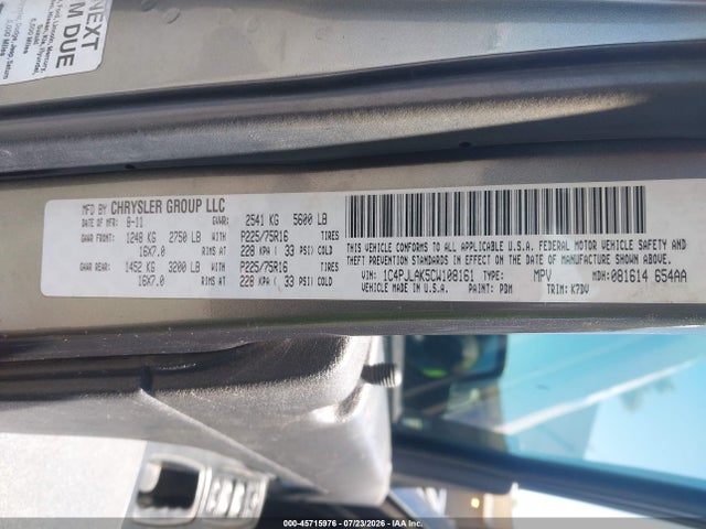 Продажа на аукционе авто 2012 Jeep Liberty Sport, vin: 1C4PJLAK5CW108161, номер лота: 45715976