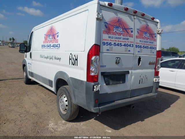2016 Ram Promaster 1500 Low Roof მანქანა იყიდება აუქციონზე, vin: 3C6TRVAG4GE106603, აუქციონის ნომერი: 45716054