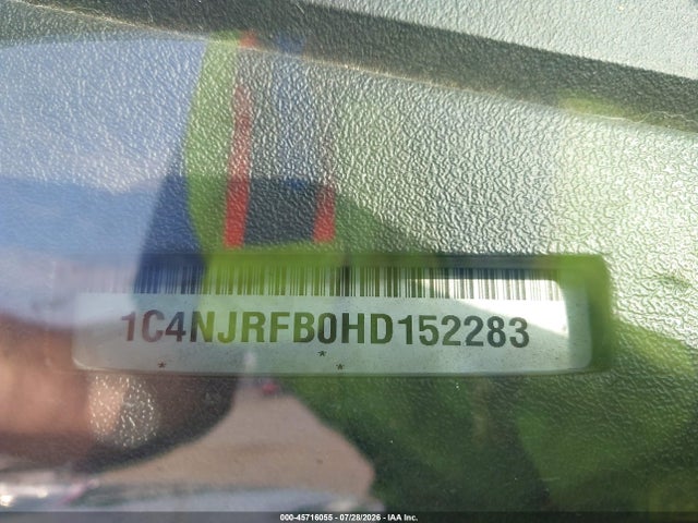 Продаж на аукціоні авто 2017 Jeep Patriot Latitude, vin: 1C4NJRFB0HD152283, номер лоту: 45716055