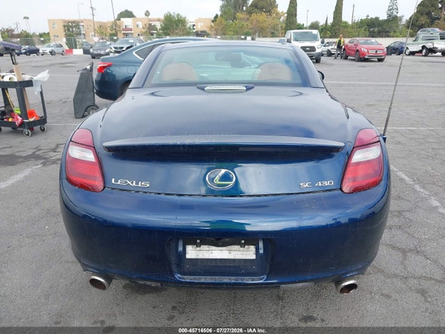 Aukcja sprzedaży 2006 Lexus Sc 430, vin: JTHFN48Y569003072, numer aukcji: 45716506