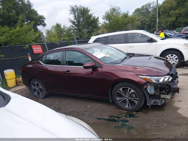 2021 Nissan Sentra Sv Xtronic Cvt მანქანა იყიდება აუქციონზე, vin: 3N1AB8CV9MY274588, აუქციონის ნომერი: 45716520