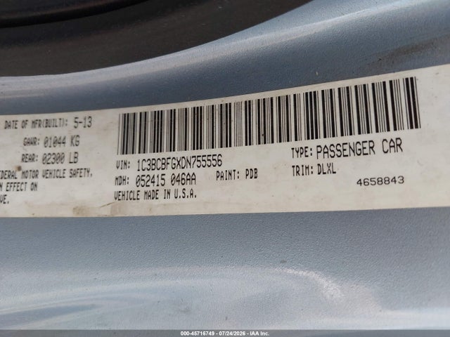 Aukcja sprzedaży 2013 Chrysler 200 Limited, vin: 1C3BCBFGXDN755556, numer aukcji: 45716749