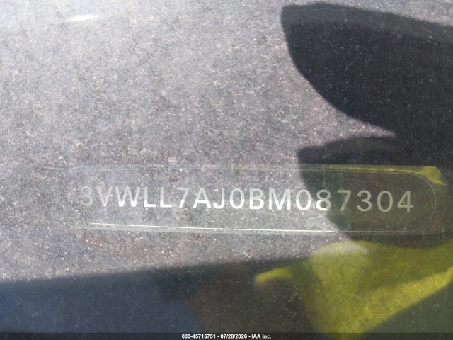 2011 Volkswagen Jetta 2.0l Tdi მანქანა იყიდება აუქციონზე, vin: 3VWLL7AJ0BM087304, აუქციონის ნომერი: 45716751
