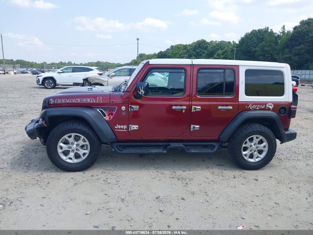 45716824 :رقم المزاد ، 1C4HJXDG3MW569315 vin ، 2021 Jeep Wrangler Unlimited Islander 4x4 مزاد بيع