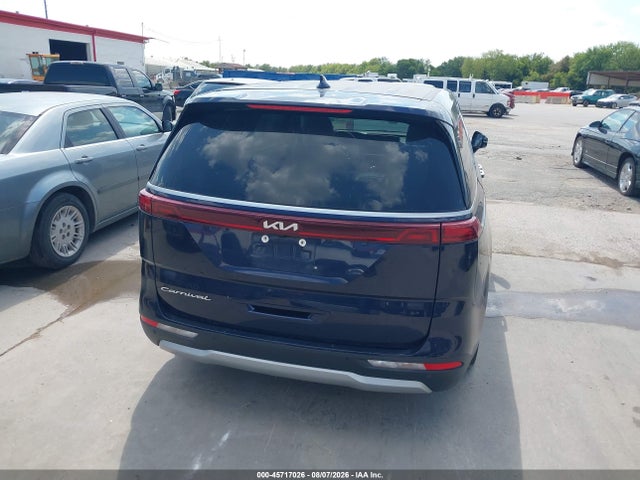 2022 Kia Carnival Mpv Lx Seat Package მანქანა იყიდება აუქციონზე, vin: KNDNB4H39N6136038, აუქციონის ნომერი: 45717026