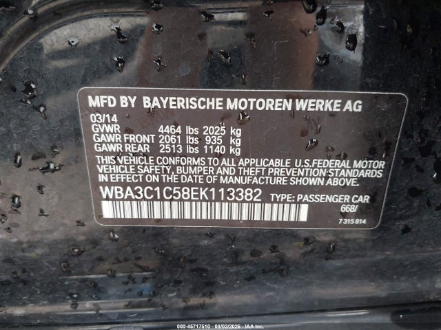 Продаж на аукціоні авто 2014 Bmw 328i, vin: WBA3C1C58EK113382, номер лоту: 45717510