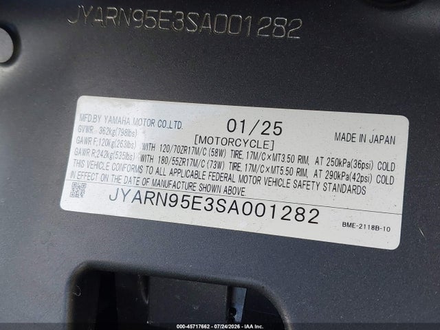 Yamaha Mt09 Sp 2025 JYARN95E3SA001282 Image 10